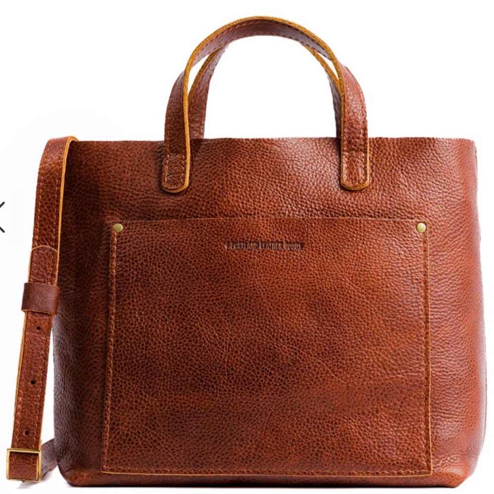 'Almost Perfect' Medium Crossbody Tote in Nutmeg